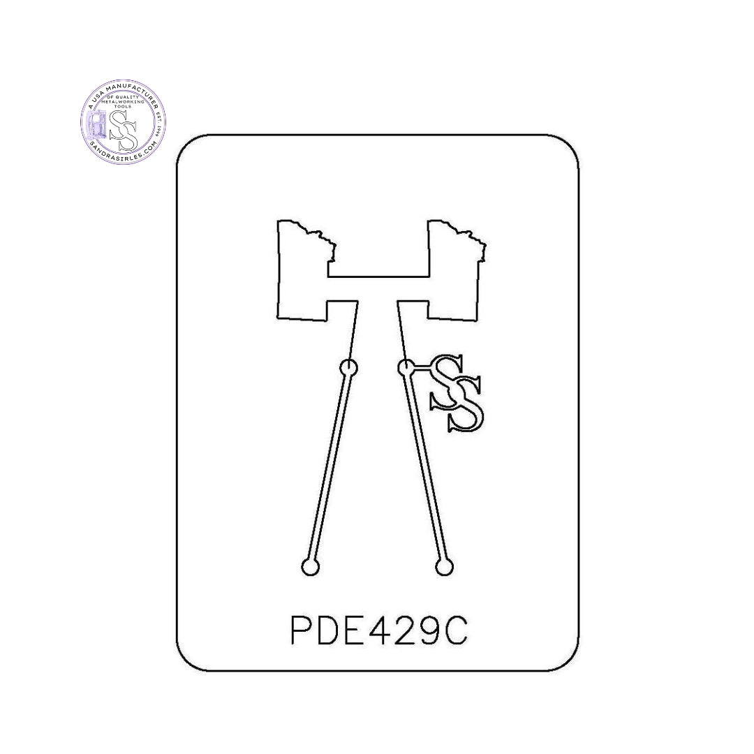 PANCAKE DIE PDE429C EARRINGS MONTANA